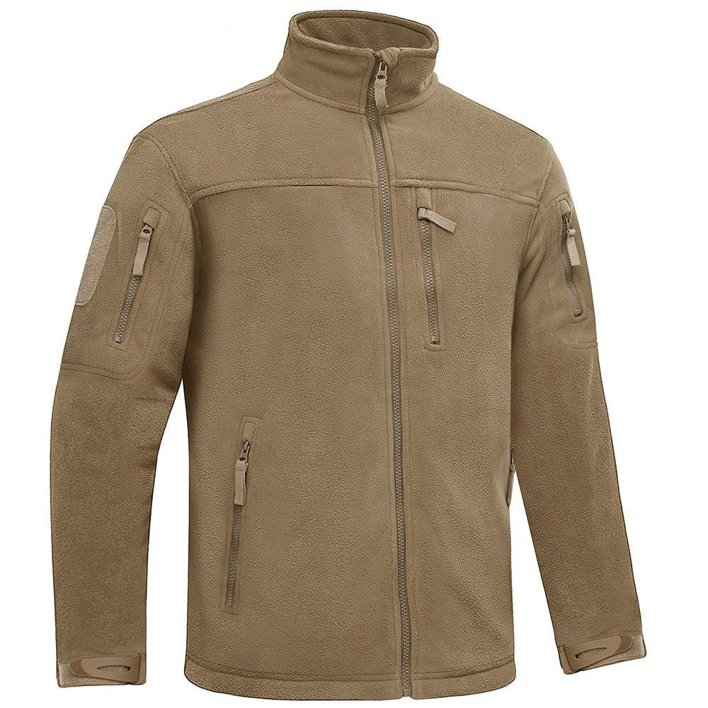 Veste tactique en polaire d'hiver pour homme, design unique, veste de travail thermique d'hiver pour homme, manteaux de sécurité chauds thermiques pour la pêche et le travail, manteau polaire doux d'hiver avec plusieurs poches