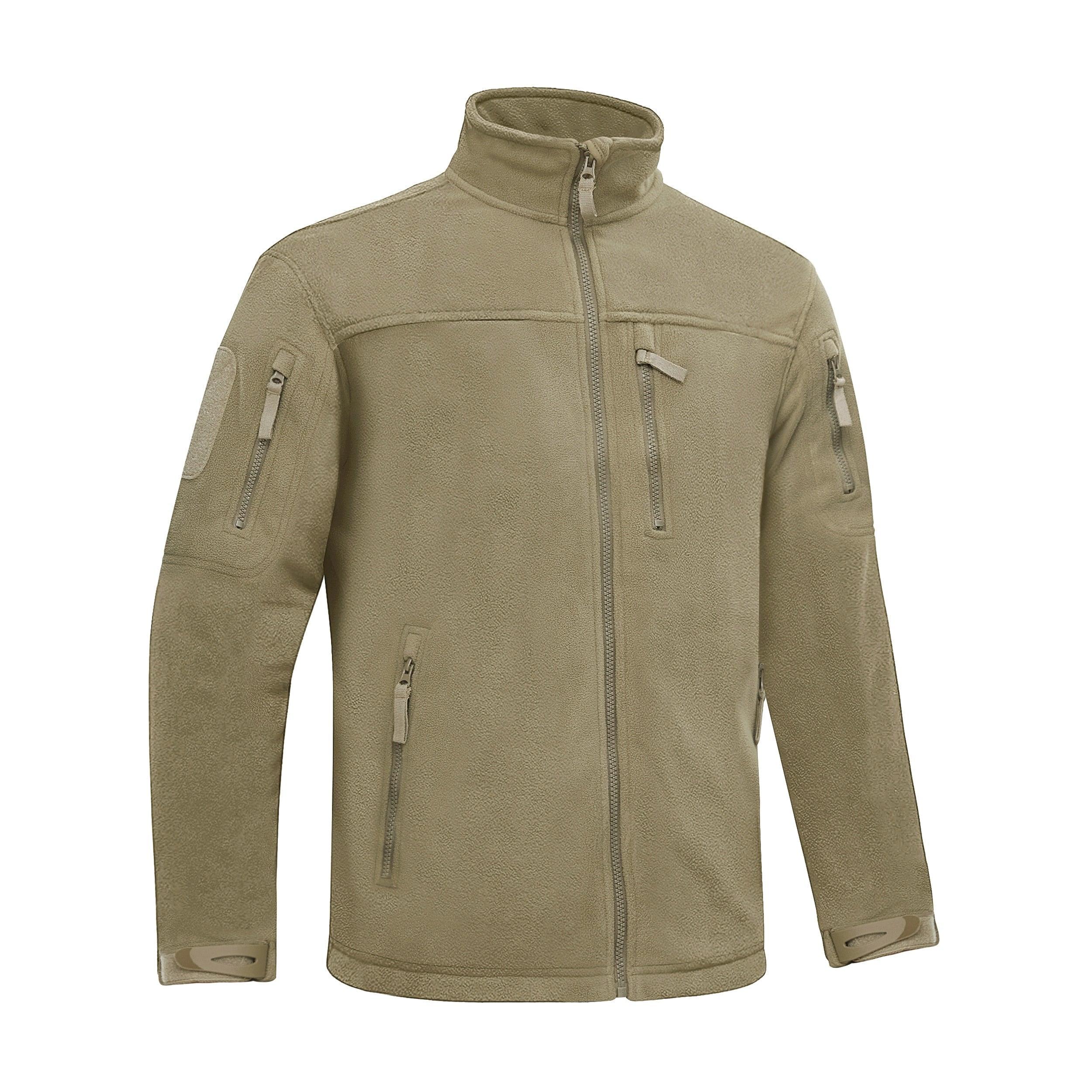 Veste tactique en polaire d'hiver pour homme, design unique, veste de travail thermique d'hiver pour homme, manteaux de sécurité chauds thermiques pour la pêche et le travail, manteau polaire doux d'hiver avec plusieurs poches