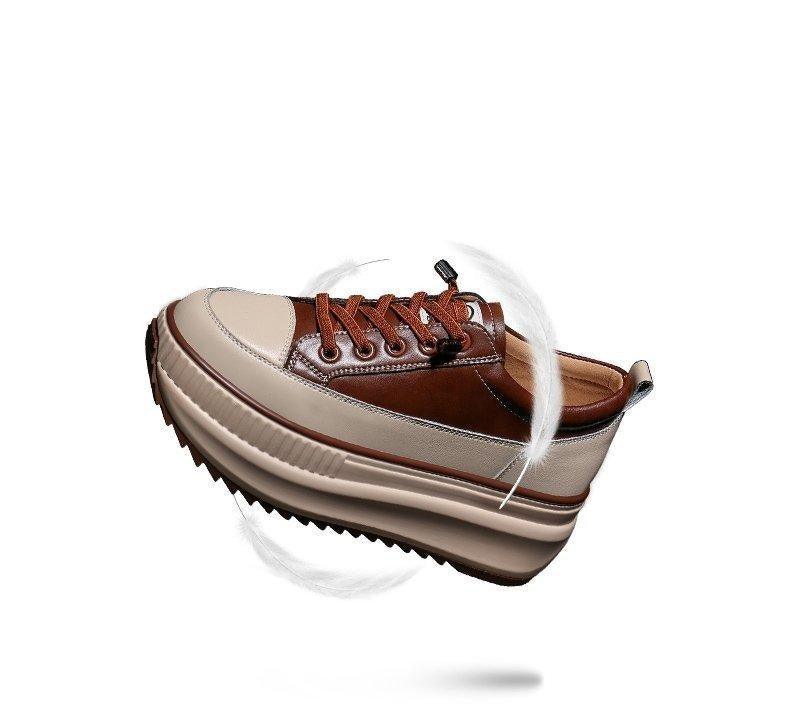 Baskets d'hiver chaudes et décontractées pour femmes, chaussures vulcanisées, bottes à plateforme haute, lacets, baskets montantes en cuir, chaussures de sport à semelle épaisse et à plateforme de 7 cm pour la marche.
