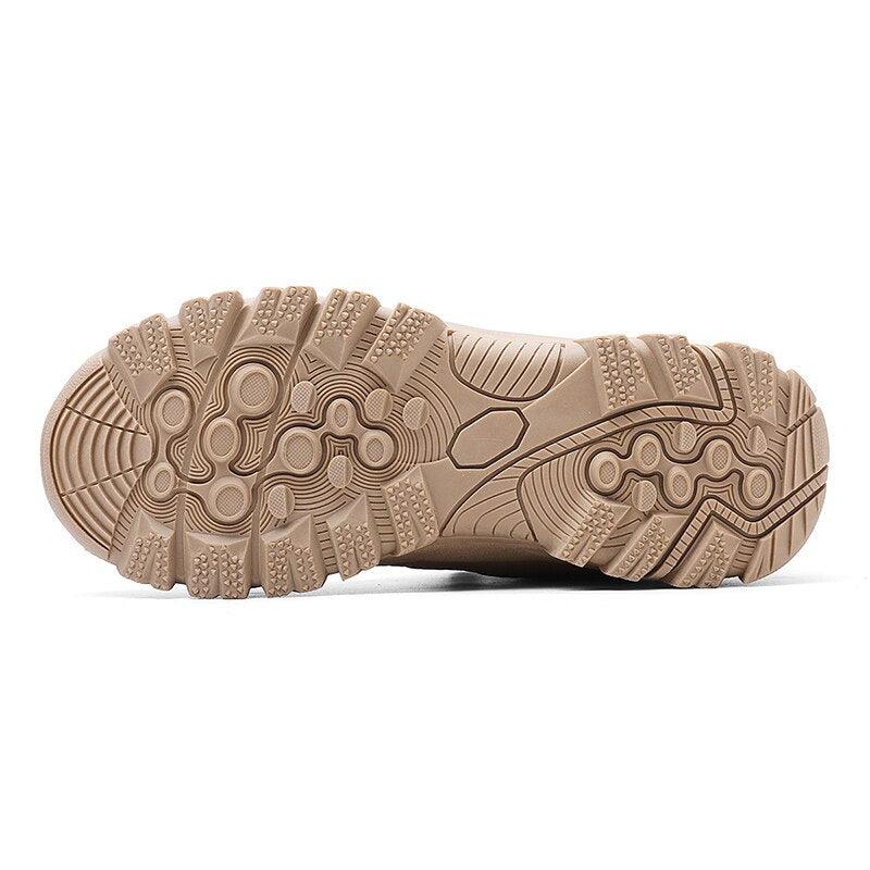 Chaussures de marche hiver homme, bottes de randonnée d'extérieur, chaussures d'hiver décontractées de travail, bottines en caoutchouc, chaussures de camping respirantes et résistantes à l'eau, chaussures de marche antidérapantes pour homme.