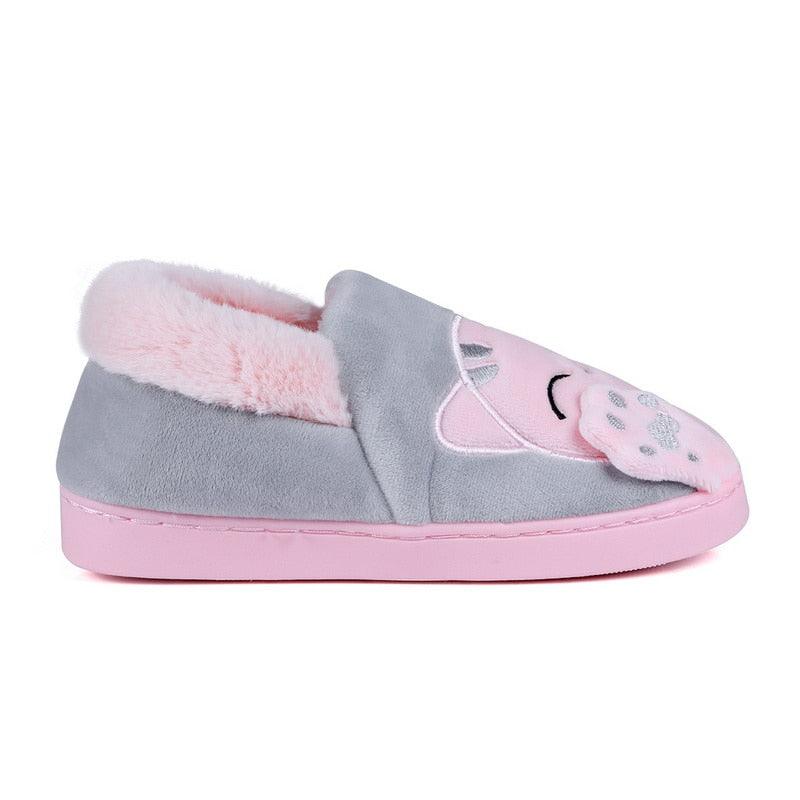 Pantoufles d'intérieur chaudes pour femme, motif chat, antidérapantes, pour la maison, le sol, la chambre à coucher, couple, pantoufles en peluche confortables, mignonnes, chat porte-bonheur, chaudes, pour l'intérieur.