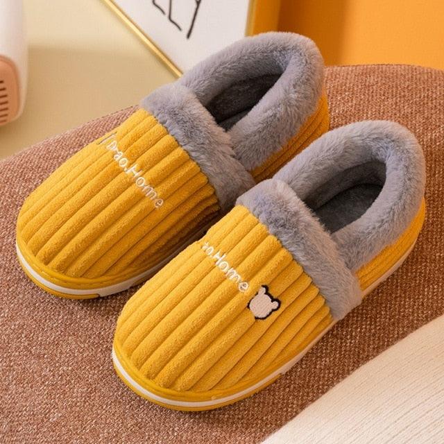 Pantoufles d'intérieur chaudes pour femme, motif chat, antidérapantes, pour la maison, le sol, la chambre à coucher, couple, pantoufles en peluche confortables, mignonnes, chat porte-bonheur, chaudes, pour l'intérieur.