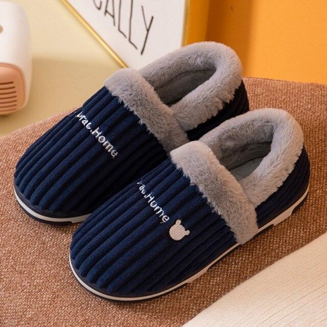 Pantoufles d'intérieur chaudes pour femme, motif chat, antidérapantes, pour la maison, le sol, la chambre à coucher, couple, pantoufles en peluche confortables, mignonnes, chat porte-bonheur, chaudes, pour l'intérieur.