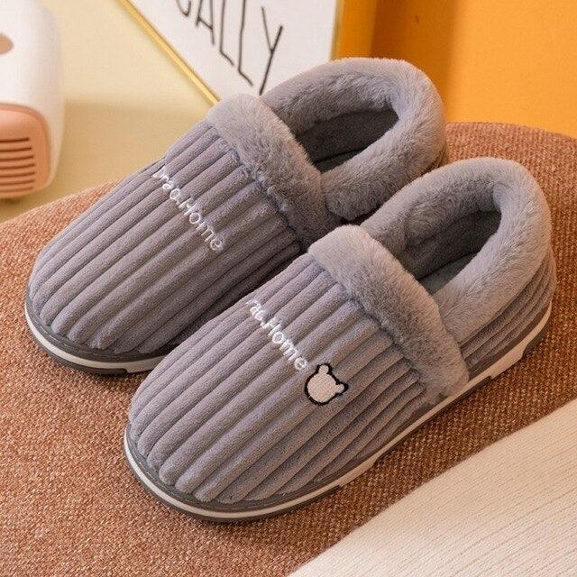Pantoufles d'intérieur chaudes pour femme, motif chat, antidérapantes, pour la maison, le sol, la chambre à coucher, couple, pantoufles en peluche confortables, mignonnes, chat porte-bonheur, chaudes, pour l'intérieur.