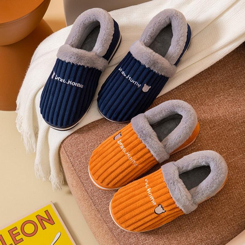 Pantoufles d'intérieur chaudes pour femme, motif chat, antidérapantes, pour la maison, le sol, la chambre à coucher, couple, pantoufles en peluche confortables, mignonnes, chat porte-bonheur, chaudes, pour l'intérieur.