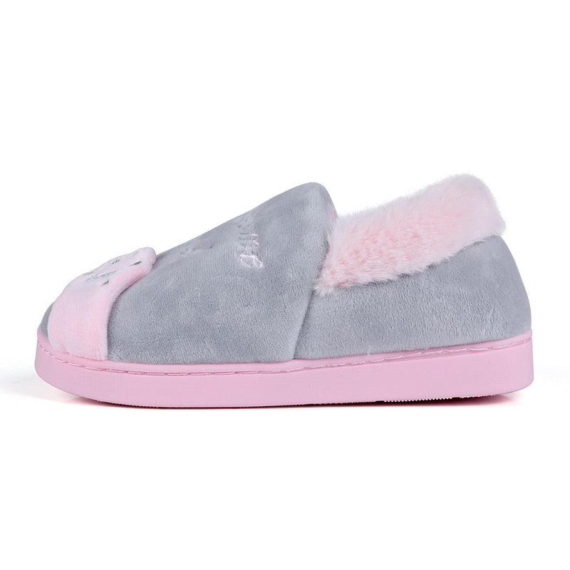 Pantoufles d'intérieur chaudes pour femme, motif chat, antidérapantes, pour la maison, le sol, la chambre à coucher, couple, pantoufles en peluche confortables, mignonnes, chat porte-bonheur, chaudes, pour l'intérieur.