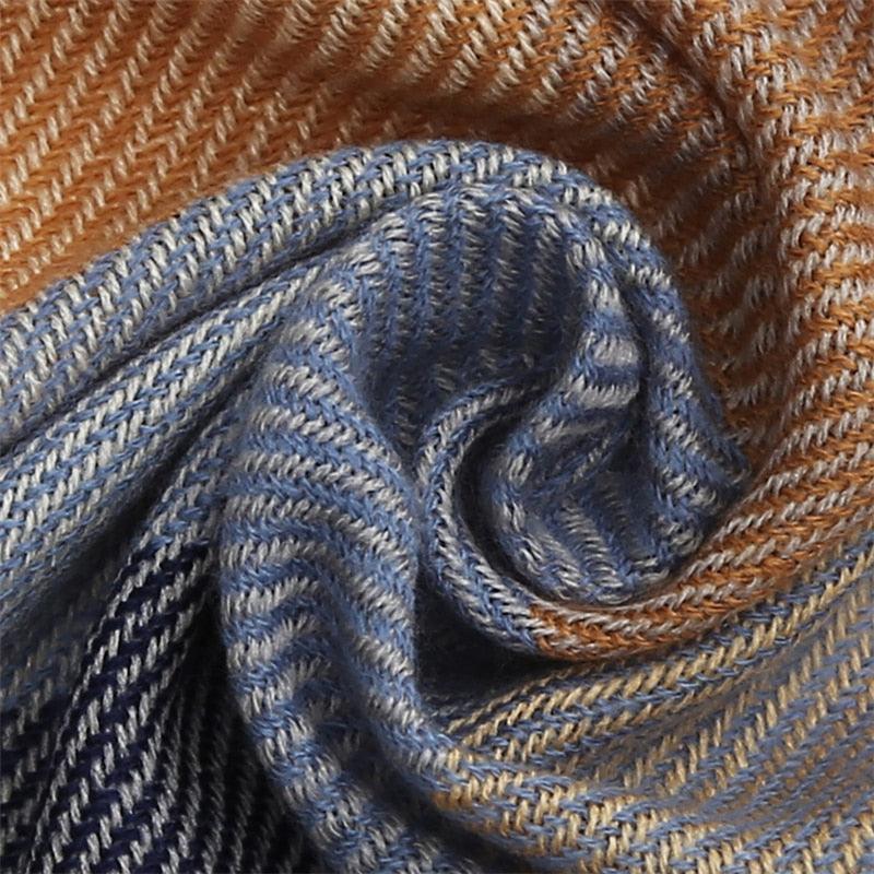 Chaud Hiver Doux Bandana Plaid Chaud Couvre-chef Foulards Triangulaires Écharpe Cachemire Écharpe Tricotée Châles Hijabs Châles Écharpe Élégante Cachemire Écharpe Couvre-chef Bandana Couverture Châles Enveloppes Pour Femme