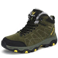 Bottes de sport d'hiver chaudes pour hommes Chaussures de randonnée antidérapantes pour hommes Bottes de sport pour hommes et femmes Chaussures de chasse extérieures montantes à lacets antidérapantes Bottines décontractées au design robuste