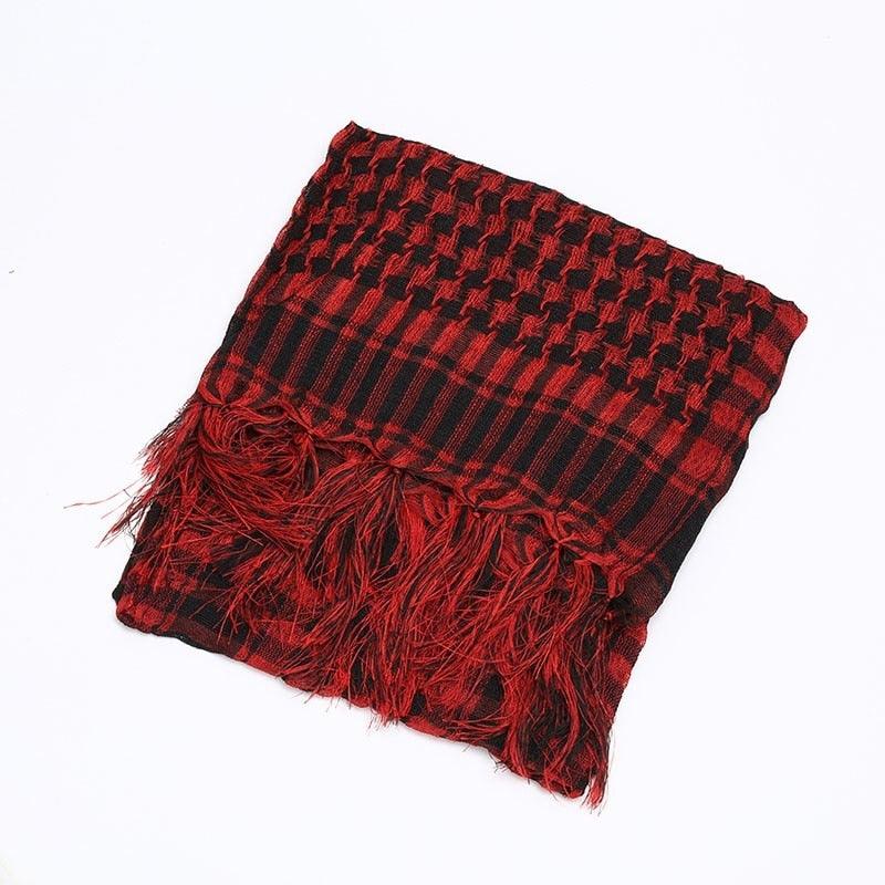Écharpe militaire légère unisexe pour homme, motif militaire, arabe, tactique, désert, Keffiyeh, Shemagh, Palestine, islamique, multifonction, en coton, pour homme et femme