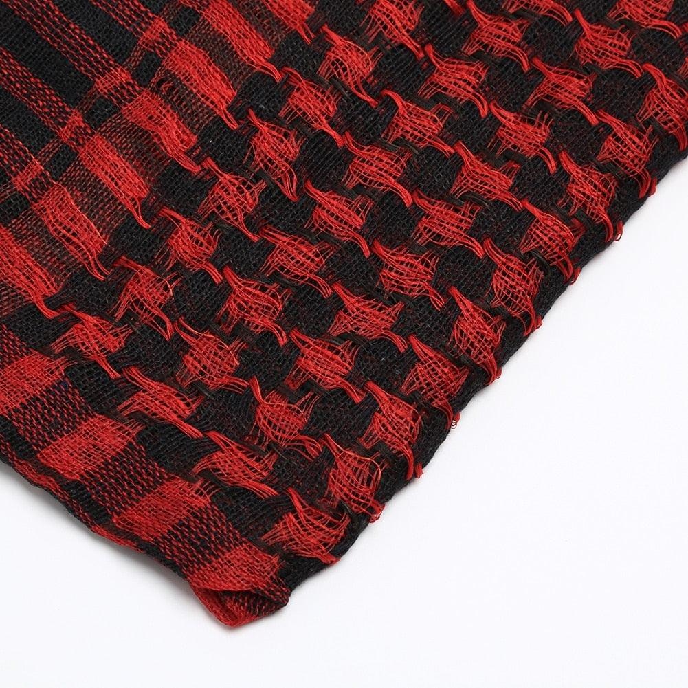 Écharpe militaire légère unisexe pour homme, motif militaire, arabe, tactique, désert, Keffiyeh, Shemagh, Palestine, islamique, multifonction, en coton, pour homme et femme