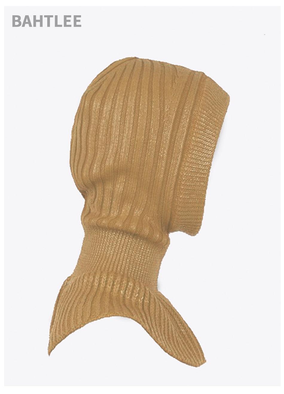 Cagoule d'hiver tricotée en laine pour femme, écharpe, cache-cou, masque de moto d'hiver, masque facial de moto chaud thermique en tricot, masque de ski chaud coupe-vent pour le cyclisme, la chasse, la pêche, le airsoft tactique