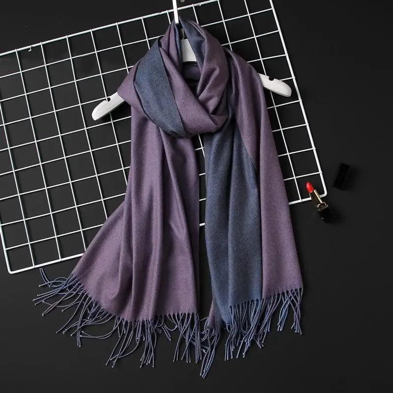 Écharpe d'hiver femme tendance, unie et douce. Foulards pour femme, châles et ponchos décontractés, faciles à transporter pour l'automne et l'hiver. Écharpe épaisse, chaude et douce, classique pour l'hiver.