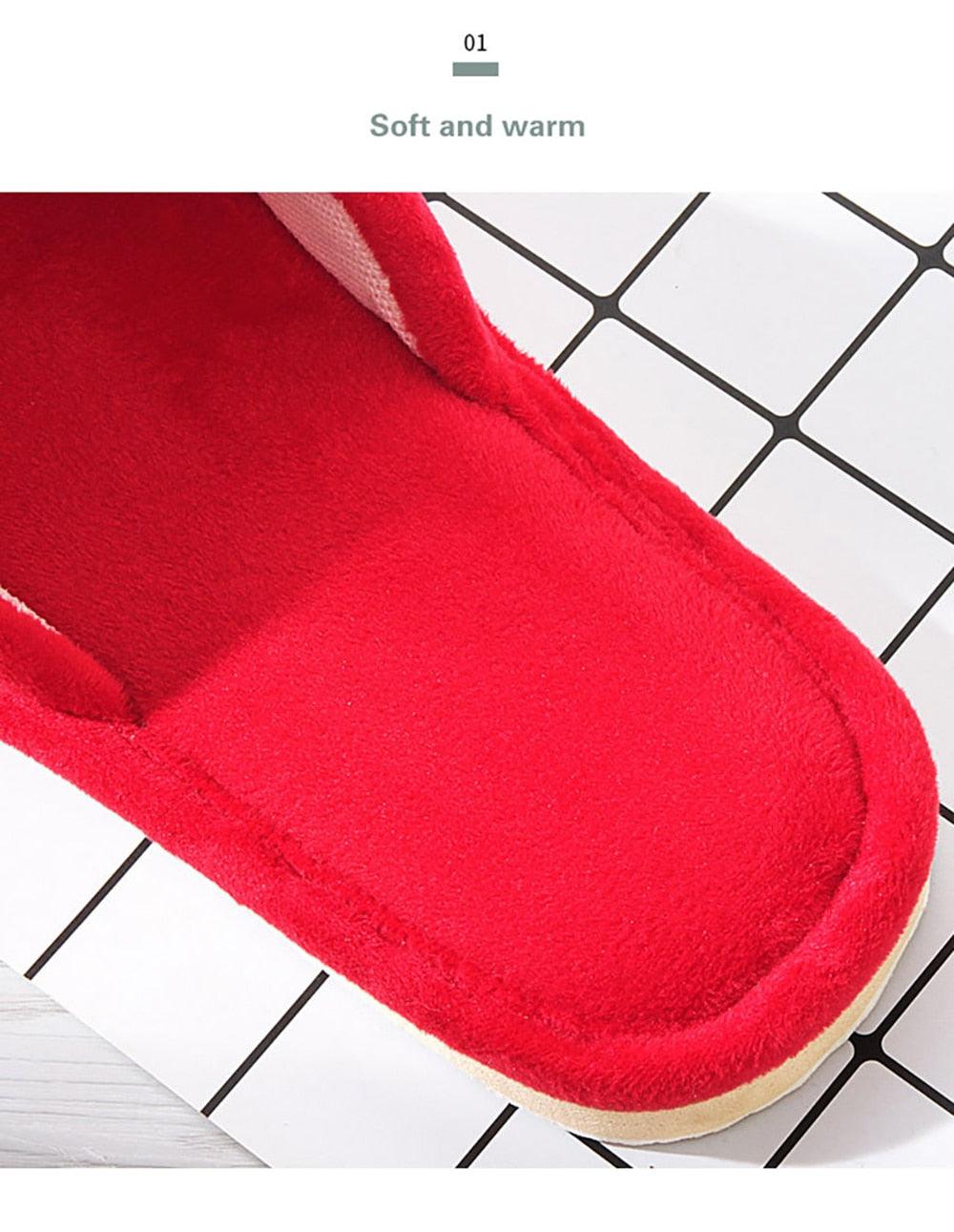 Pantoufles d'hiver femme Chaussons d'intérieur doux Tongs Peluche Chaude Sandales d'hôtel Antidérapantes Chambre Mousse à mémoire de forme Confortables Chaussons à enfiler avec semelle antidérapante