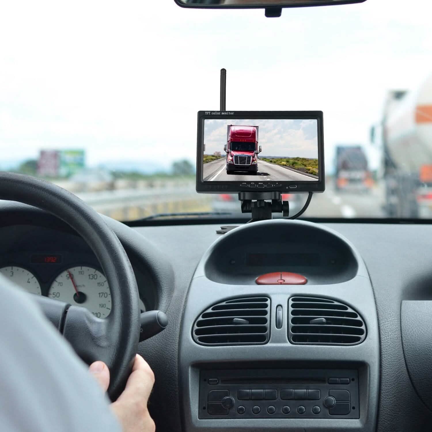 Système de caméra de recul sans fil Kit moniteur de vue arrière pour véhicule