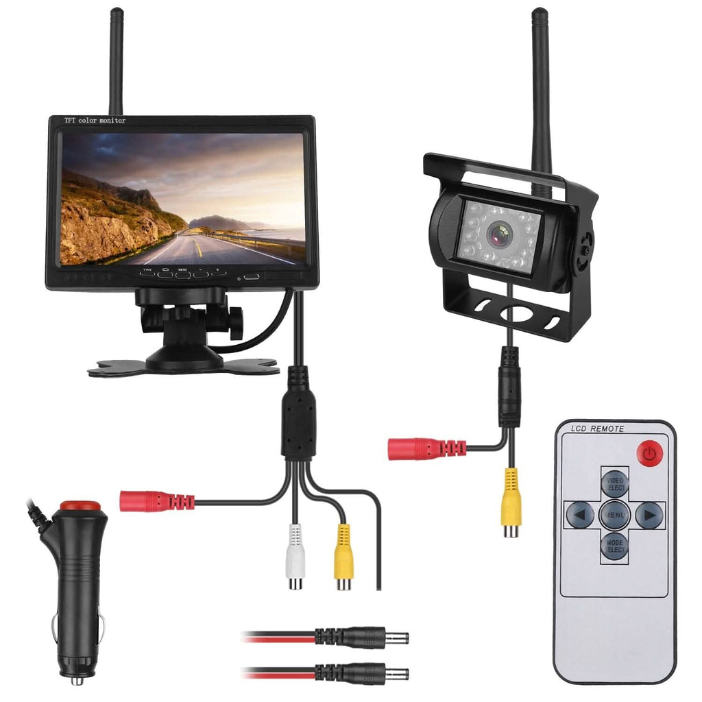 Système de caméra de recul sans fil Kit moniteur de vue arrière pour véhicule