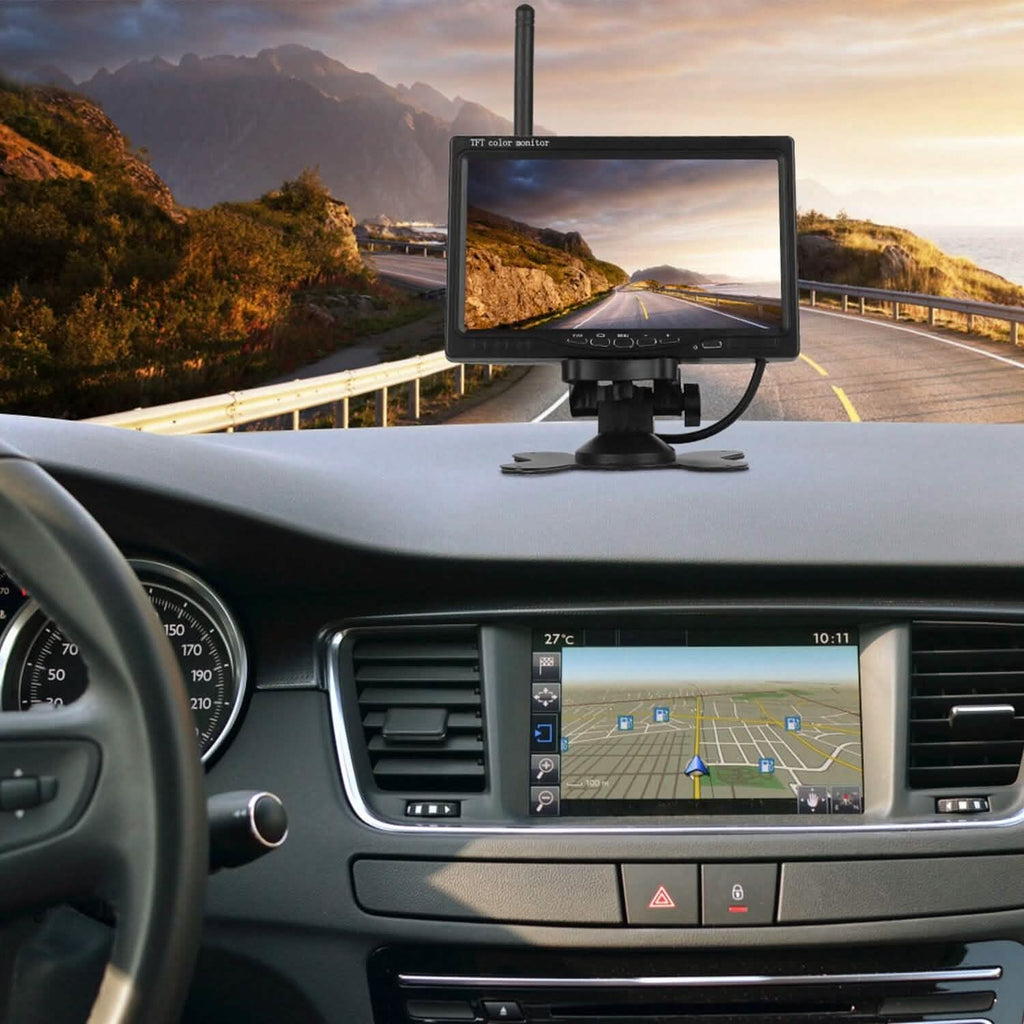 Système de caméra de recul sans fil Kit moniteur de vue arrière pour véhicule
