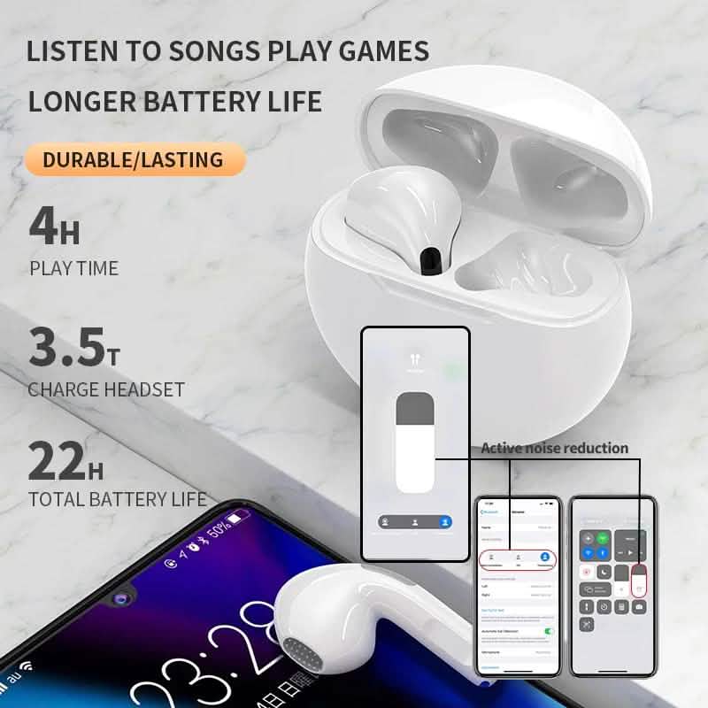 Écouteurs Bluetooth sans fil avec étui de recharge