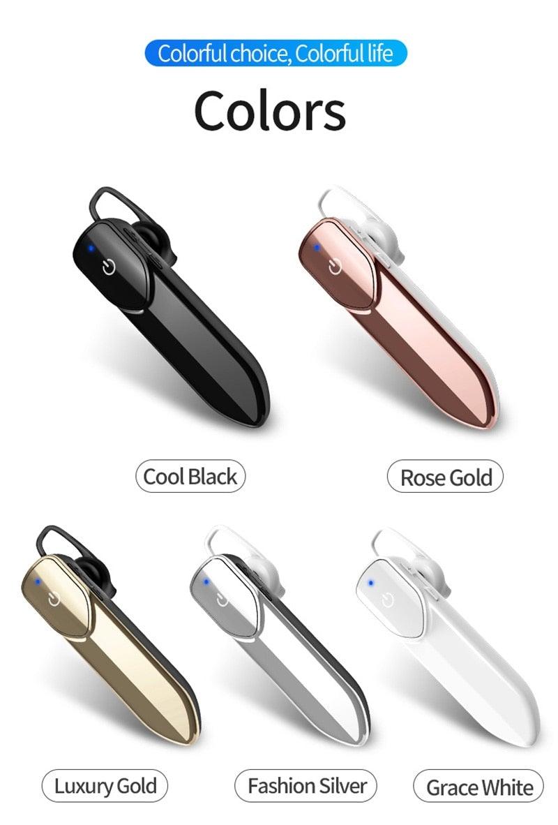 Écouteurs Bluetooth sans fil, mains libres, longue veille, V5.0, étanches, pour le sport, avec microphone pour la conduite