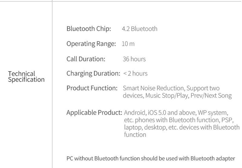 Écouteurs Bluetooth sans fil, mains libres, longue veille, V5.0, étanches, pour le sport, avec microphone pour la conduite