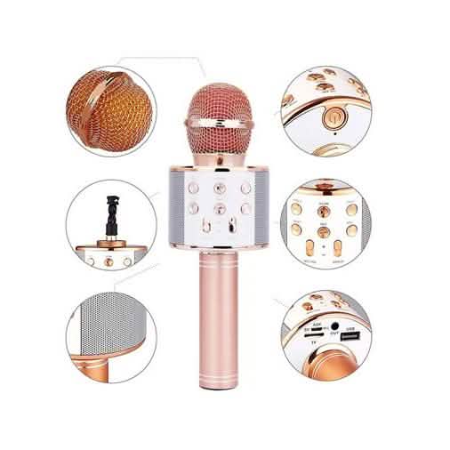 Microphone karaoké sans fil Bluetooth