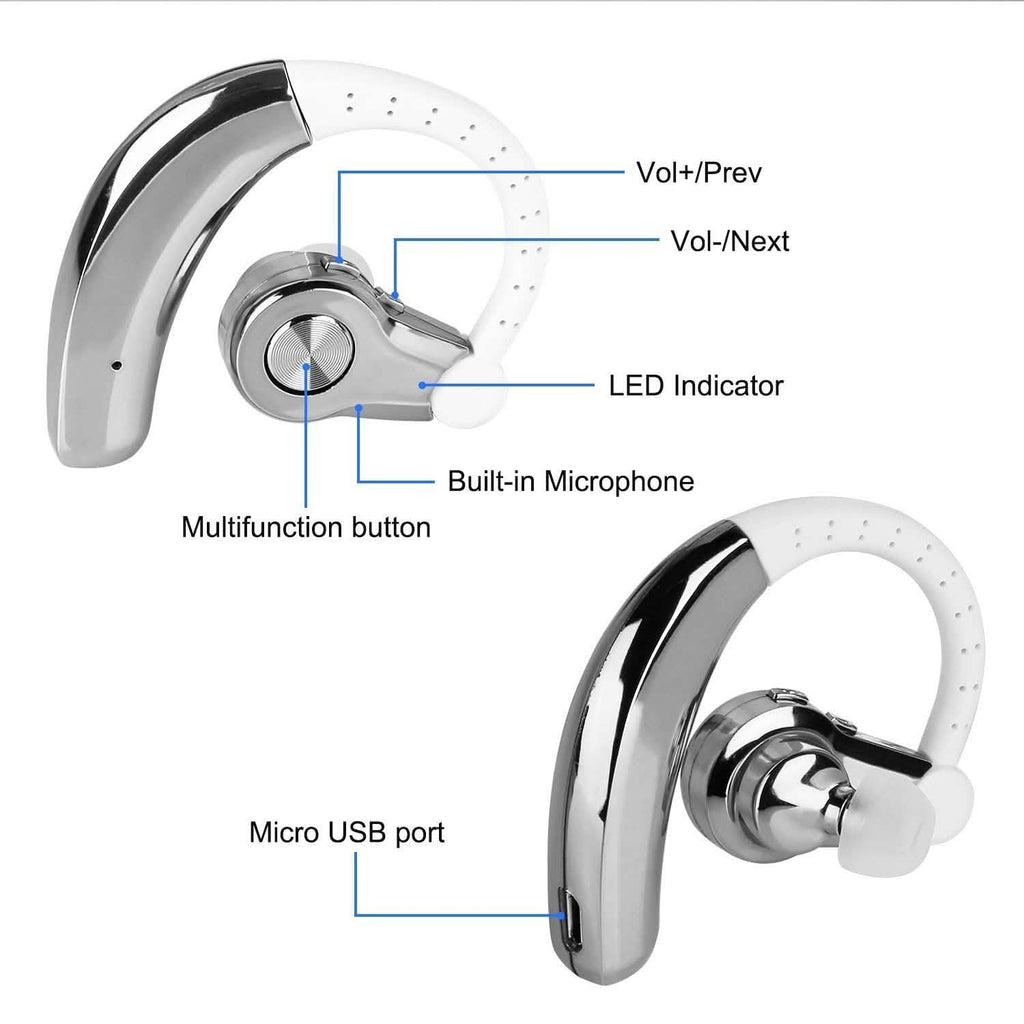Oreillette sans fil droite avec micro et contour d'oreille