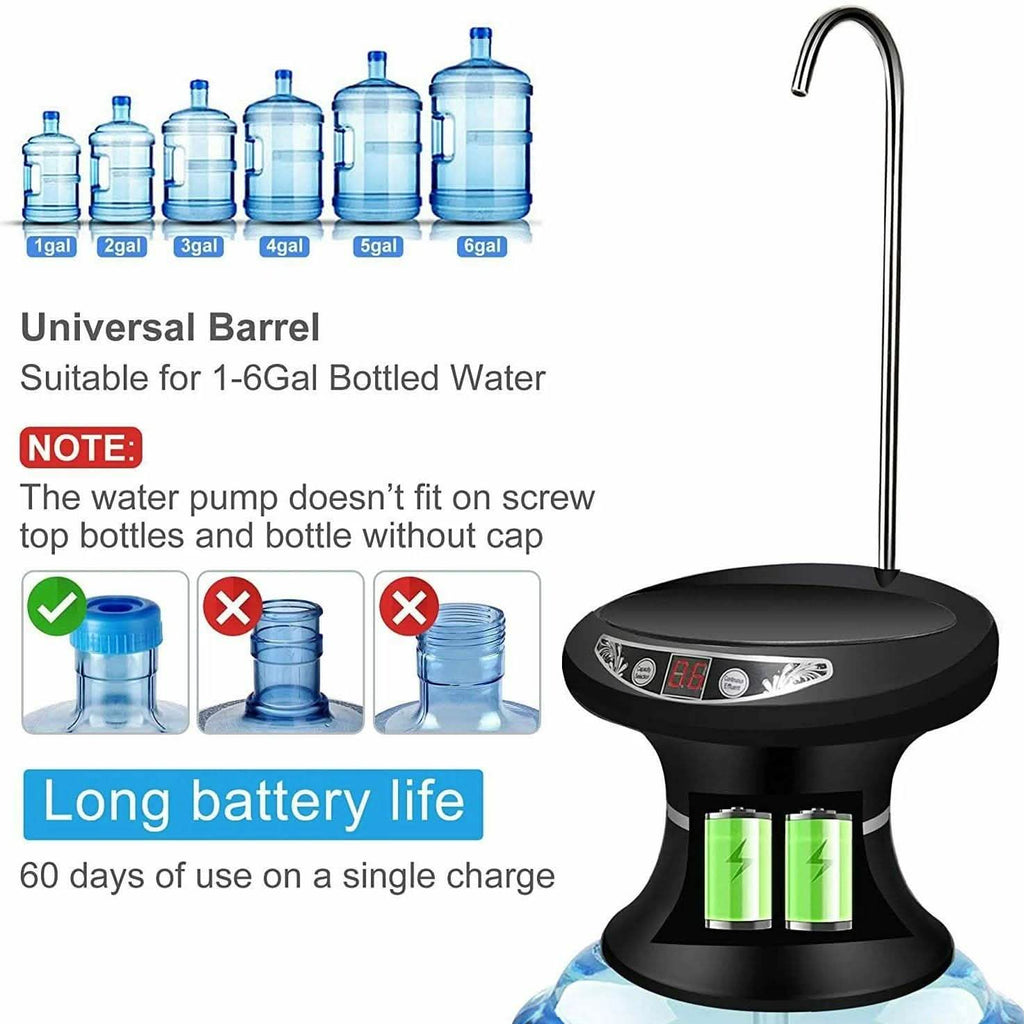 Distributeur de pompe à eau potable électrique sans fil