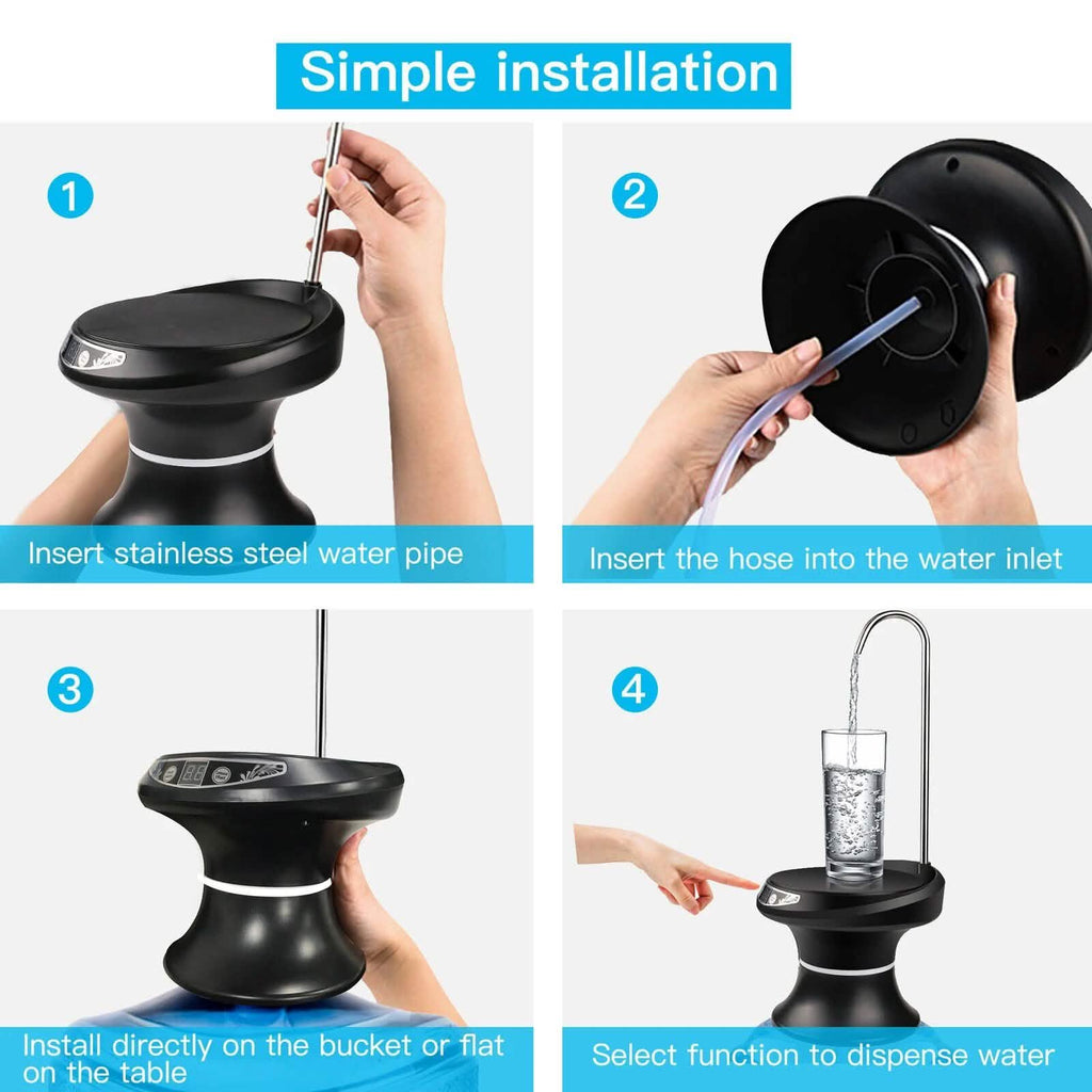 Distributeur de pompe à eau potable électrique sans fil