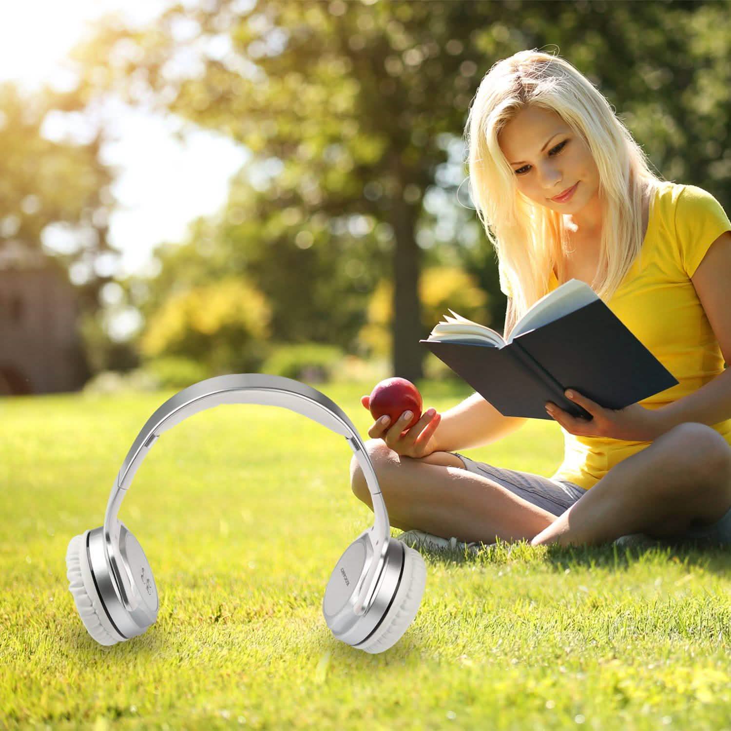 Casque pliable sans fil avec haut-parleur intégré