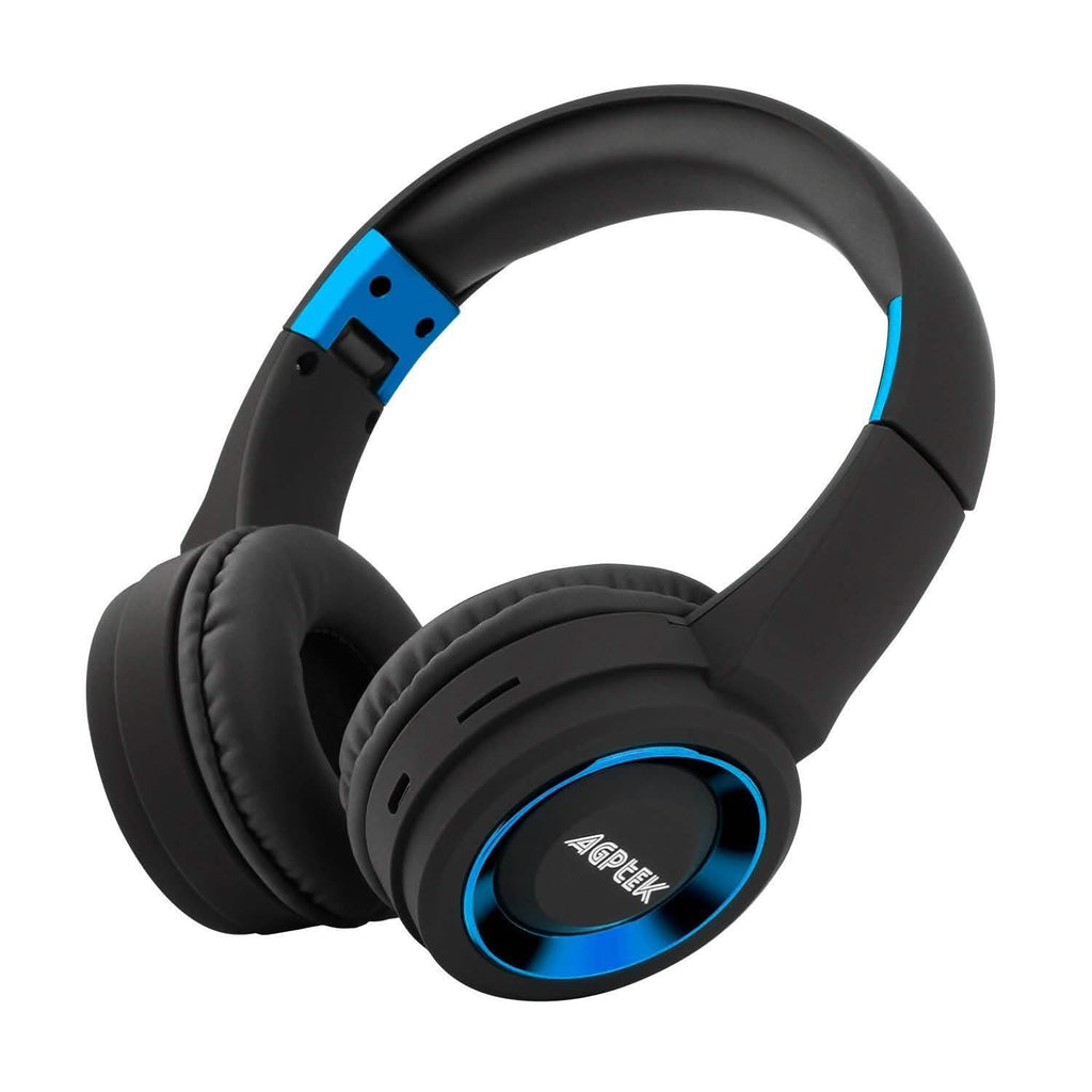 Casque audio sans fil Bluetooth supra-auriculaire à réduction de bruit avec microphone