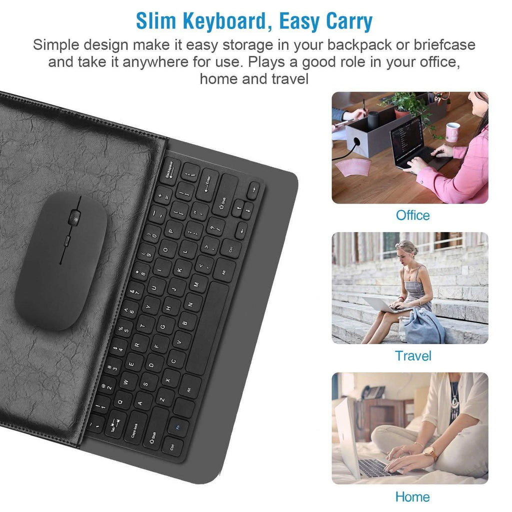 Clavier et souris sans fil 2,4 GHz Clavier et souris multimédia miniatures