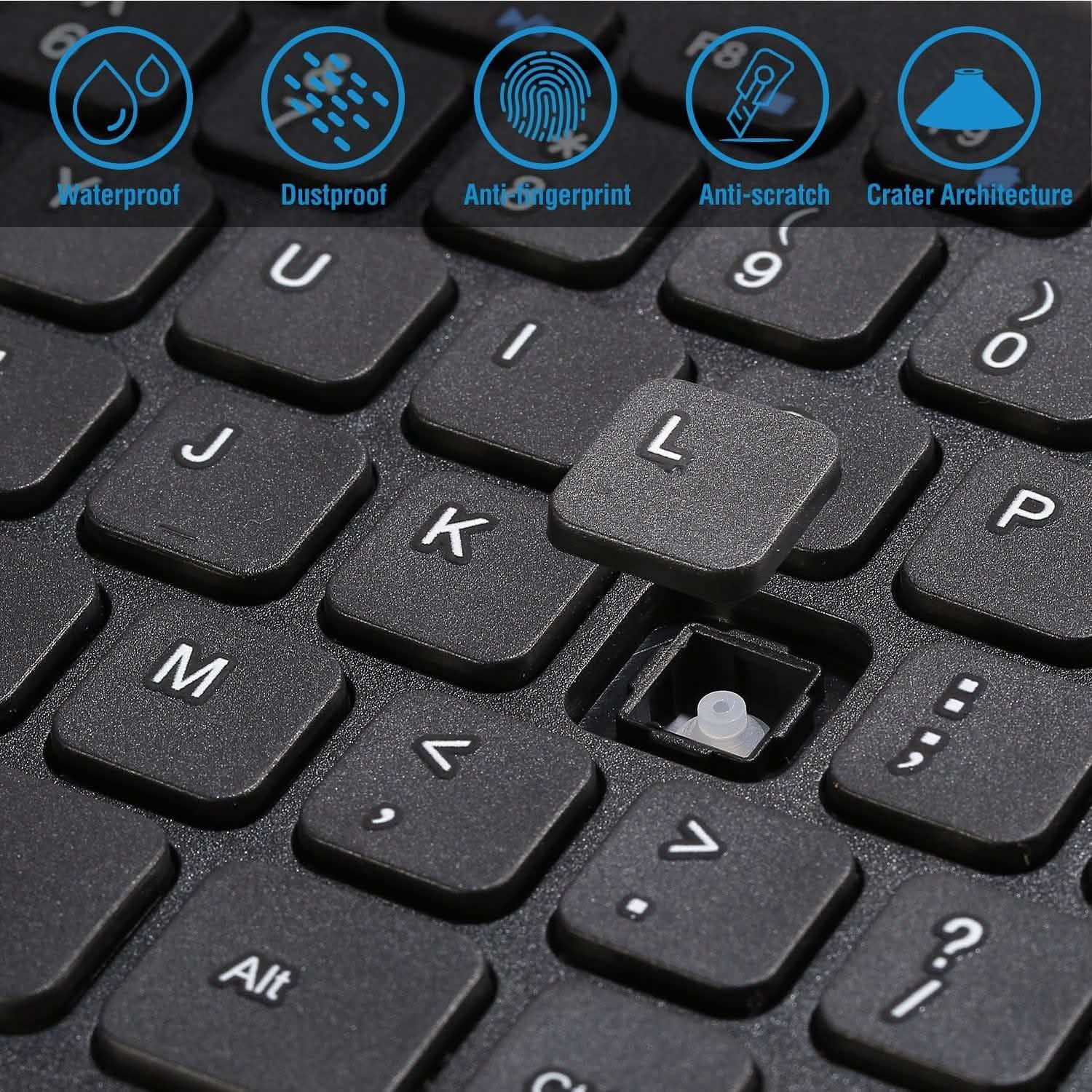 Clavier et souris sans fil 2,4 GHz Clavier et souris multimédia miniatures