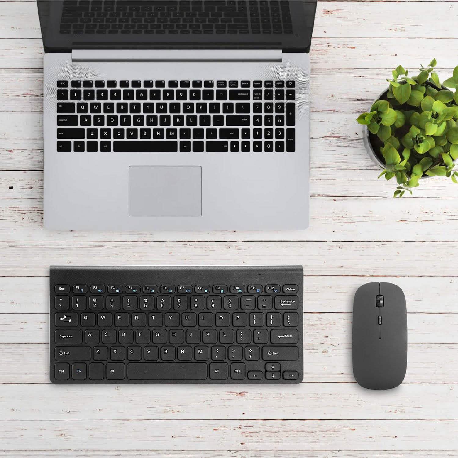 Clavier et souris sans fil 2,4 GHz Clavier et souris multimédia miniatures