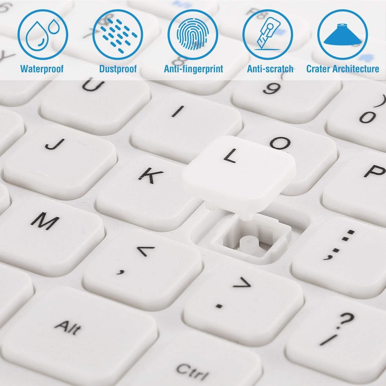 Clavier et souris sans fil 2,4 GHz Clavier et souris multimédia miniatures