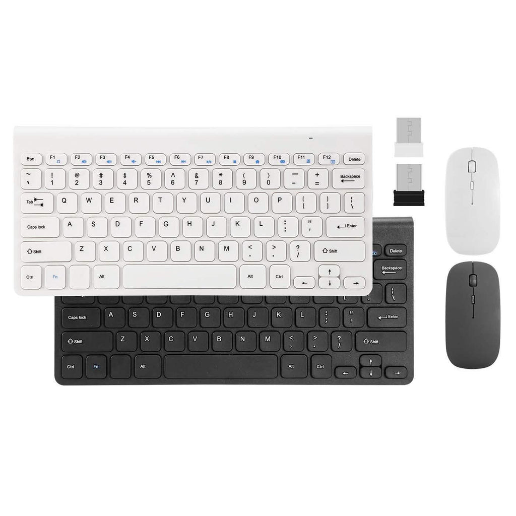 Clavier et souris sans fil 2,4 GHz Clavier et souris multimédia miniatures