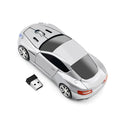 Souris sans fil en forme de voiture bleue Design 1600 DPI Souris USB optique ergonomique 3D de voiture de sport pour ordinateur portable