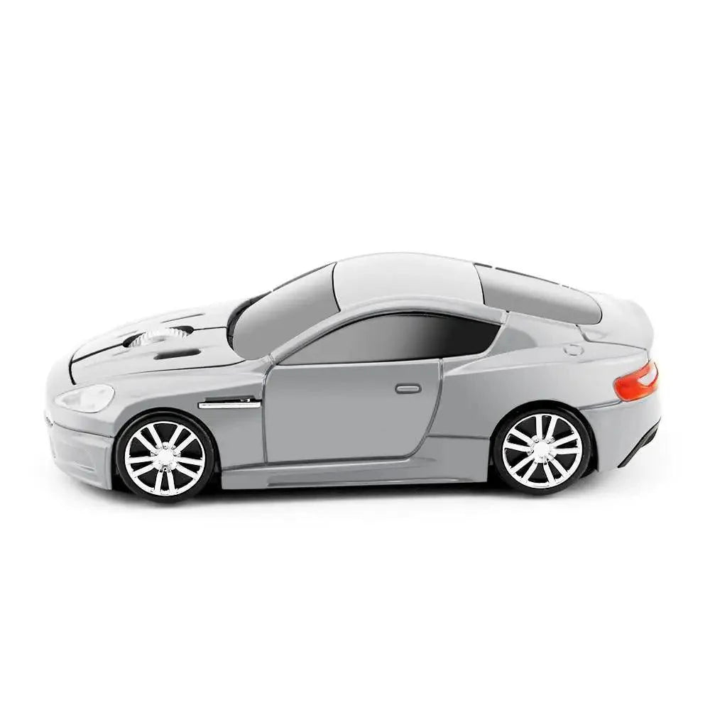Souris sans fil en forme de voiture bleue Design 1600 DPI Souris USB optique ergonomique 3D de voiture de sport pour ordinateur portable