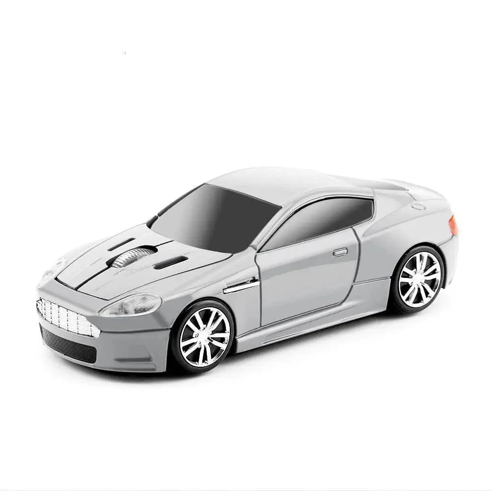 Souris sans fil en forme de voiture bleue Design 1600 DPI Souris USB optique ergonomique 3D de voiture de sport pour ordinateur portable