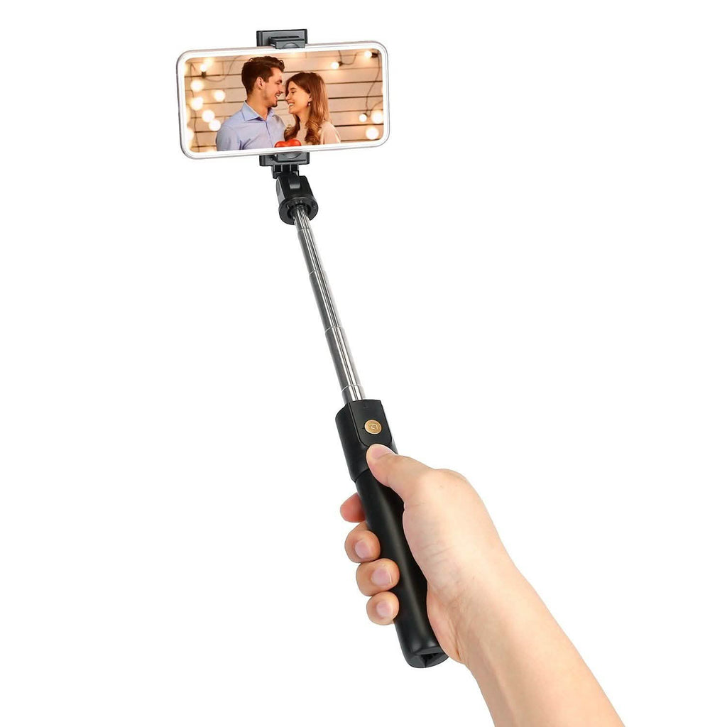 Perche à selfie sans fil Trépied extensible avec télécommande détachable pour téléphones de 3,5 à 6,2 pouces