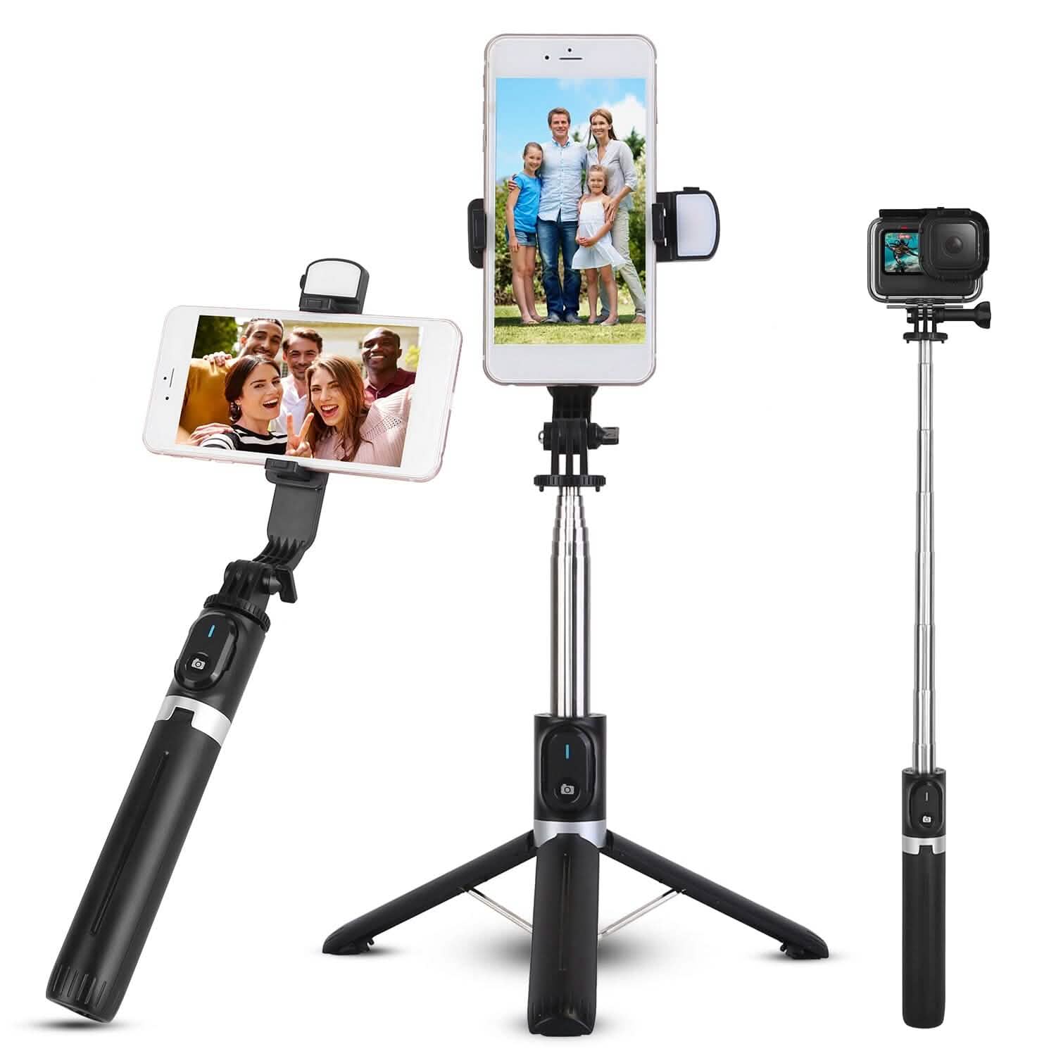 Perche à selfie trépied sans fil