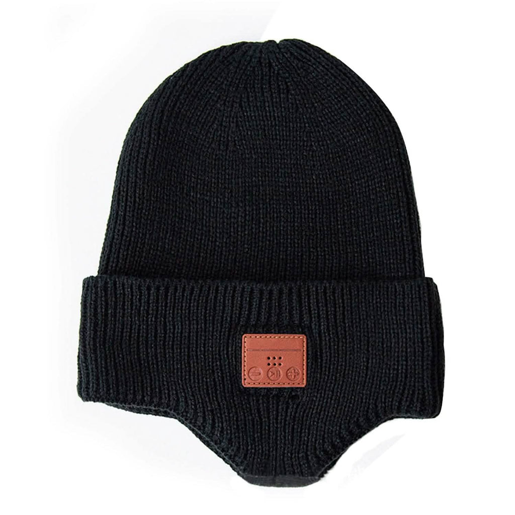Bonnet sans fil V5.0 avec écouteurs rechargeable par USB