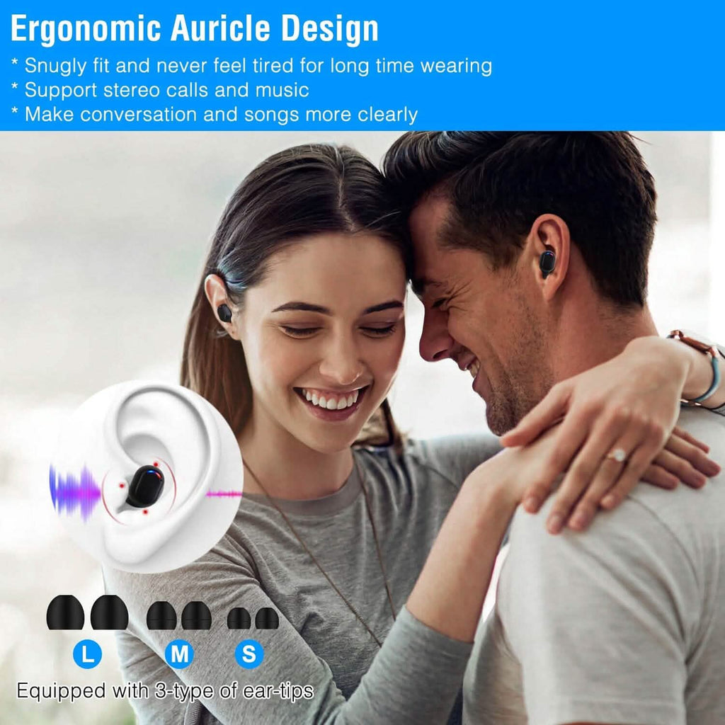 Écouteurs sans fil TWS V5.3 intra-auriculaires stéréo