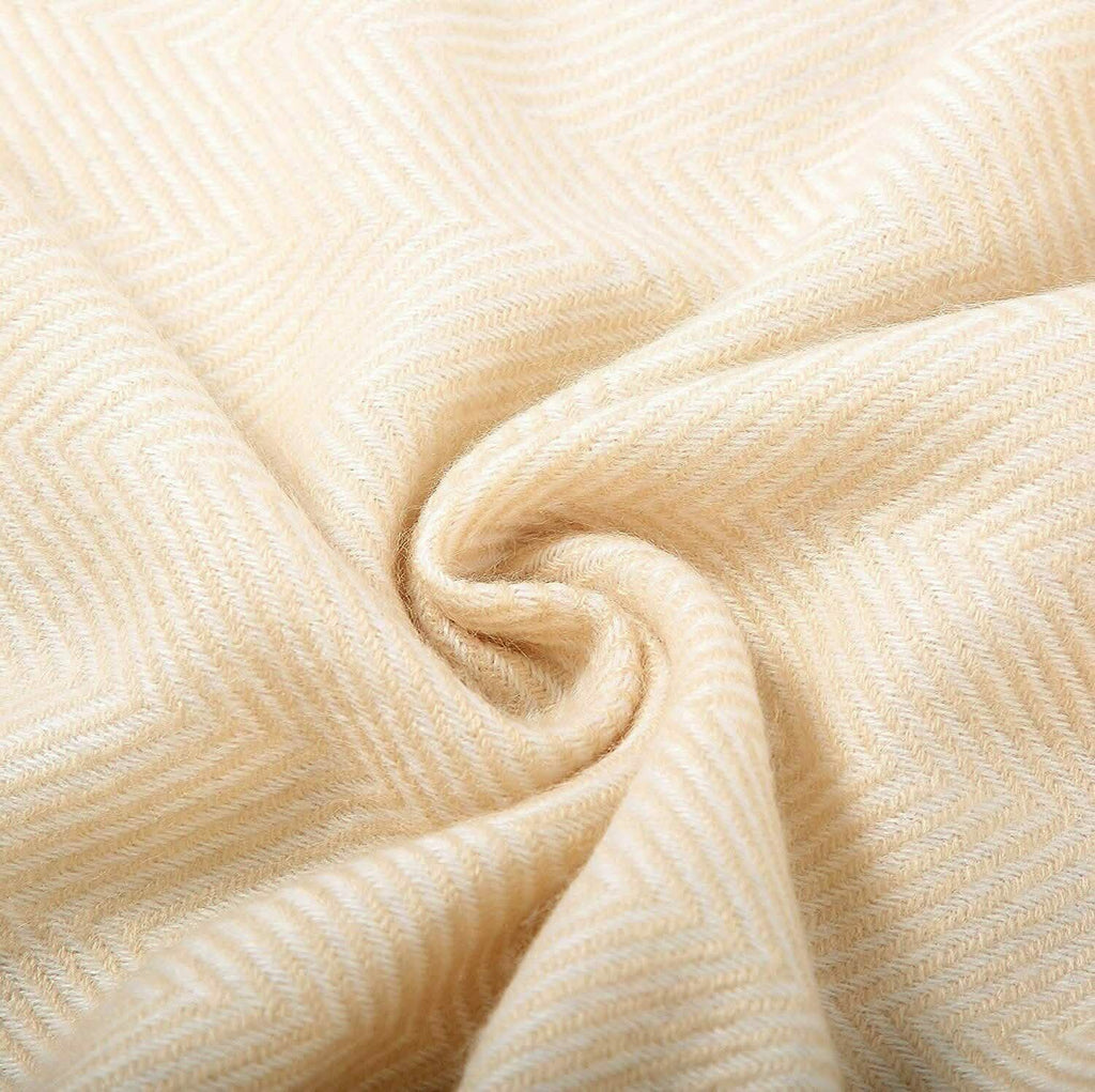 Jeté de lit à motif chevron 100 % acrylique Wisley Home