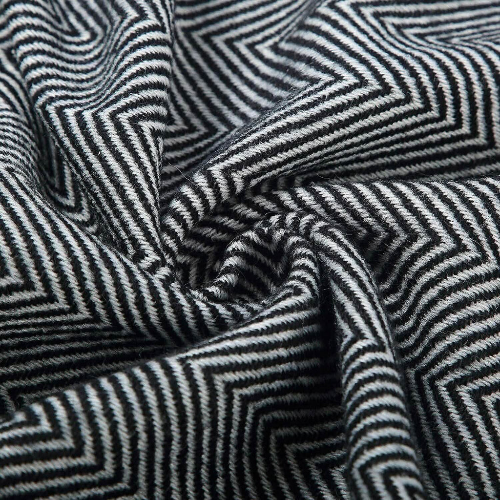 Jeté de lit à motif chevron 100 % acrylique Wisley Home