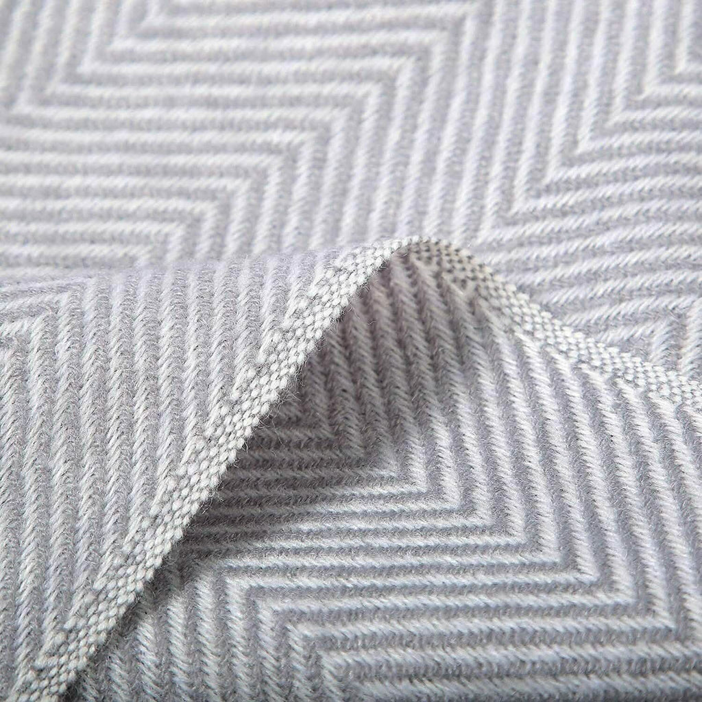 Jeté de lit à motif chevron 100 % acrylique Wisley Home