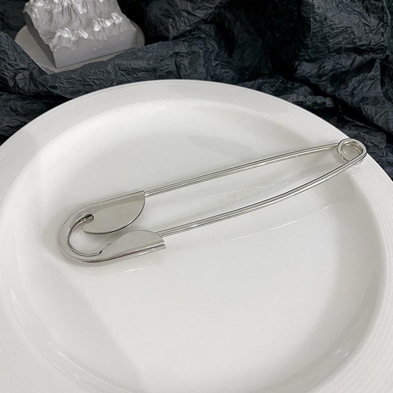 Pince à cheveux tendance argentée minimaliste et délicate pour femmes, accessoires de mode, barrettes, couvre-chef