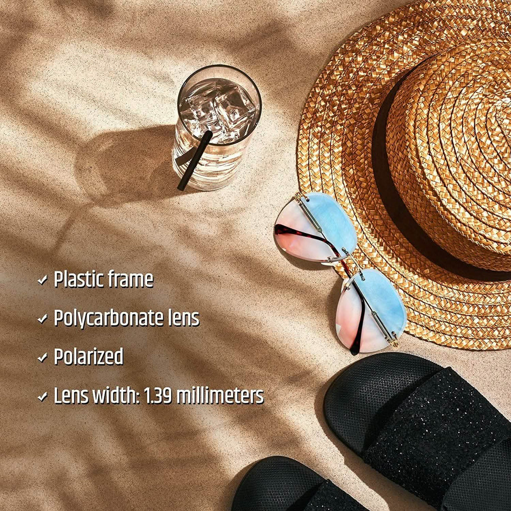 Lunettes de soleil pour femmes en polycarbonate UV 400 pour l'aviation