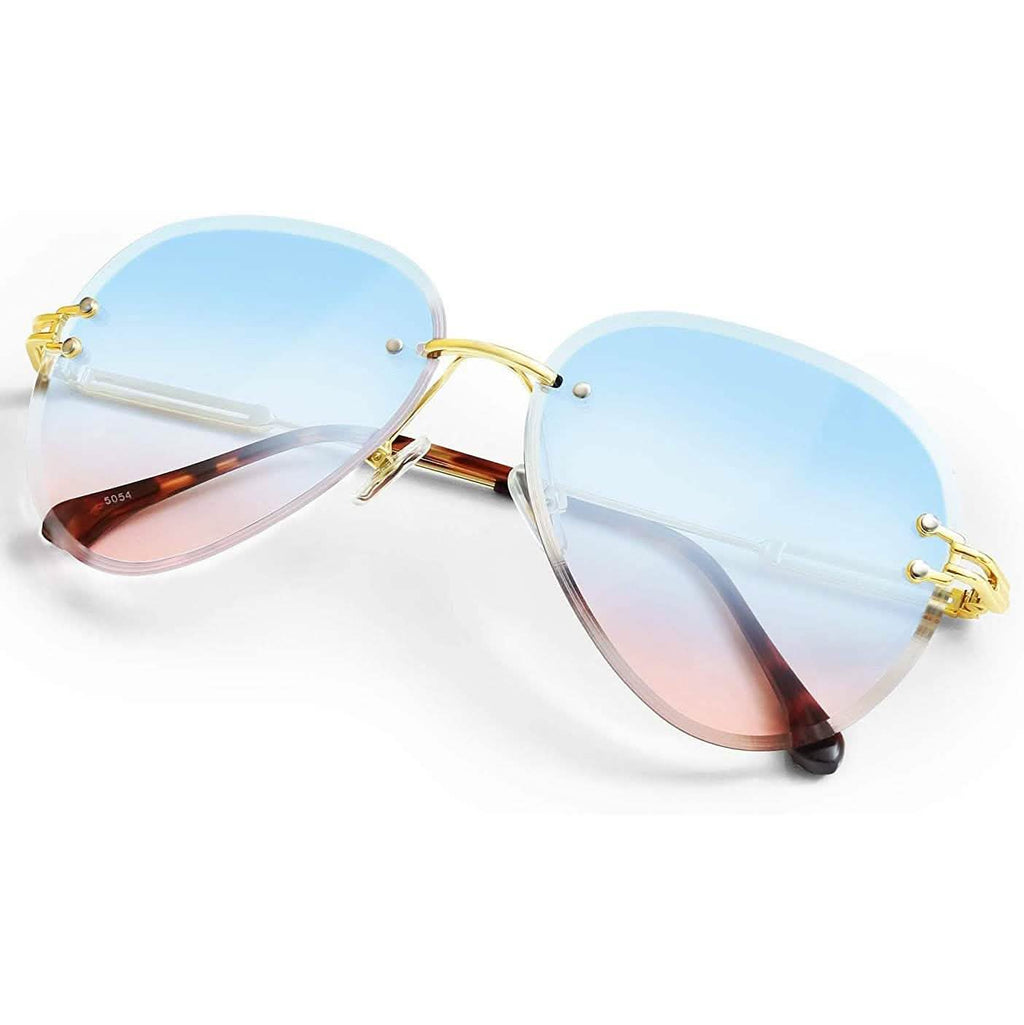 Lunettes de soleil pour femmes en polycarbonate UV 400 pour l'aviation