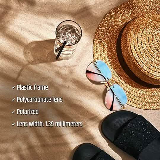 Lunettes de soleil d'aviation pour femme - Polycarbonate UV 400 Branches réglables
