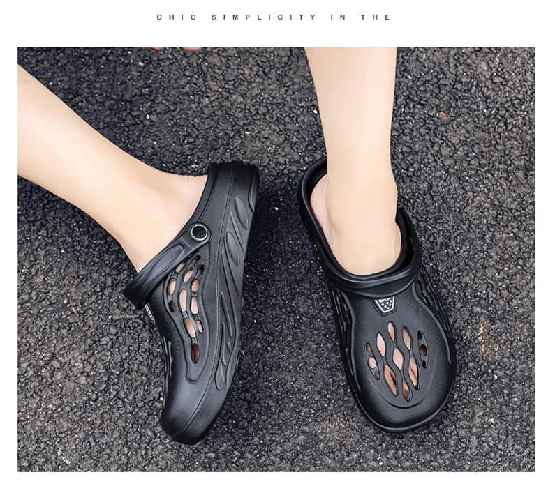 Chaussons de plage pour femmes Tongs Sandales d'été Chaussures pour hommes Tennis Travail Entraînement Sabots unisexes Chaussures de jardinage Chaussons d'été Coussin Légers Confortables