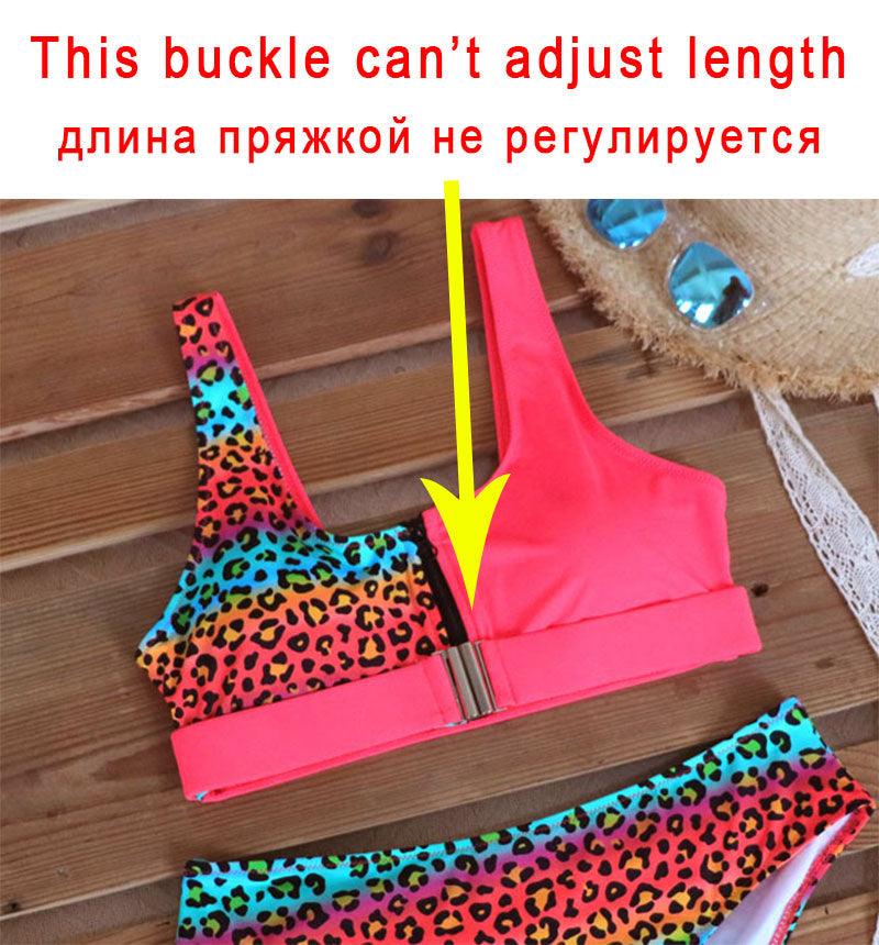 Ensemble bikini léopard femme maillot de bain taille haute femme imprimé floral 2 pièces maillots de bain femme maillots de bain patchwork bikinis push up imprimés boucles devant tenue de plage